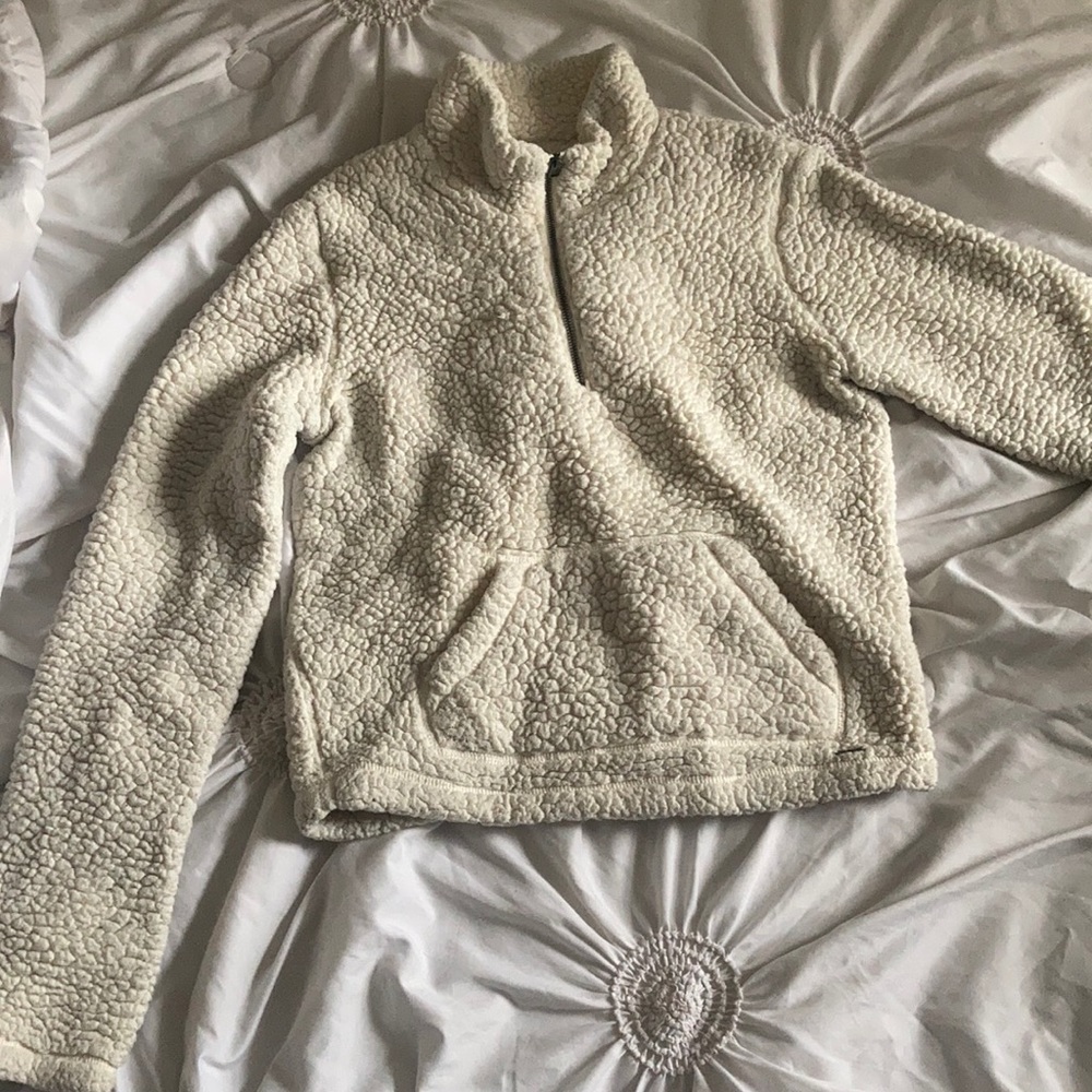 Hollister half zip Sherpa jacket